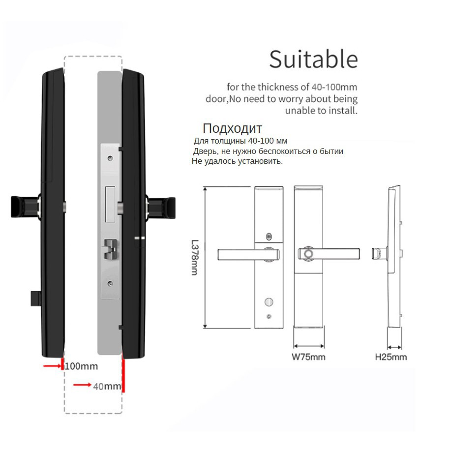 [Tuya wifi] Khóa cửa thông minh mở bằng Điện thoại thẻ từ vân tay mật khẩu BL02