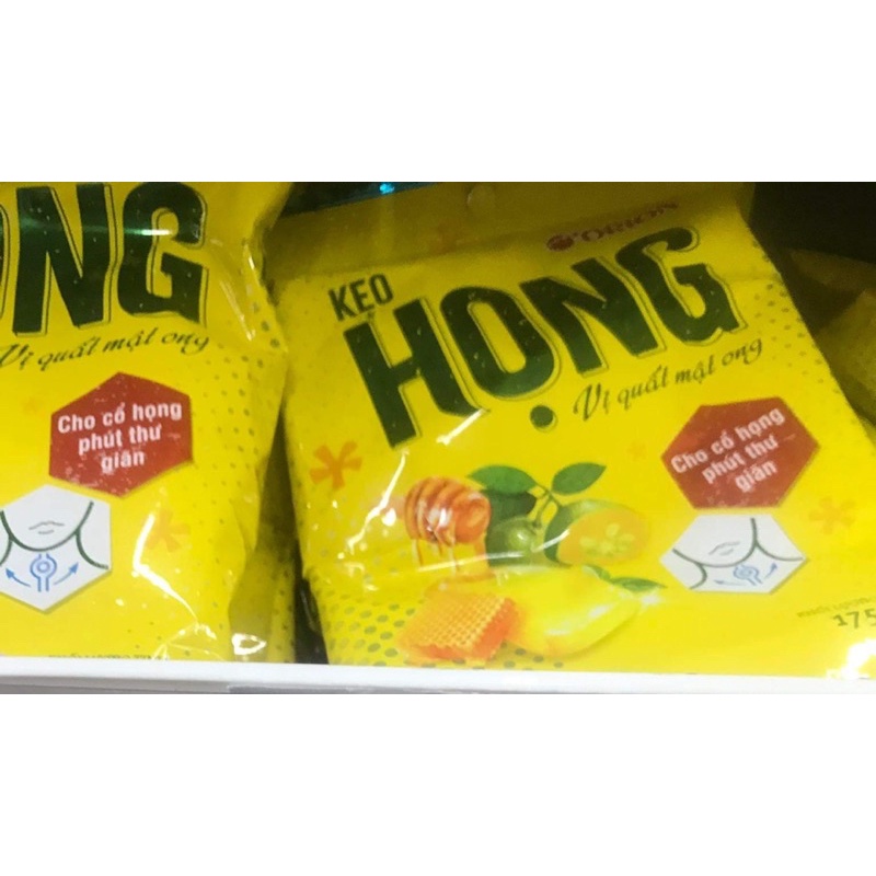 Kẹo ngậm họng Orion Vị Quất Mật ong gói 175g