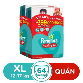 Compo 2 Tã quần pamper M40 / L36 / XL32 / XXL28