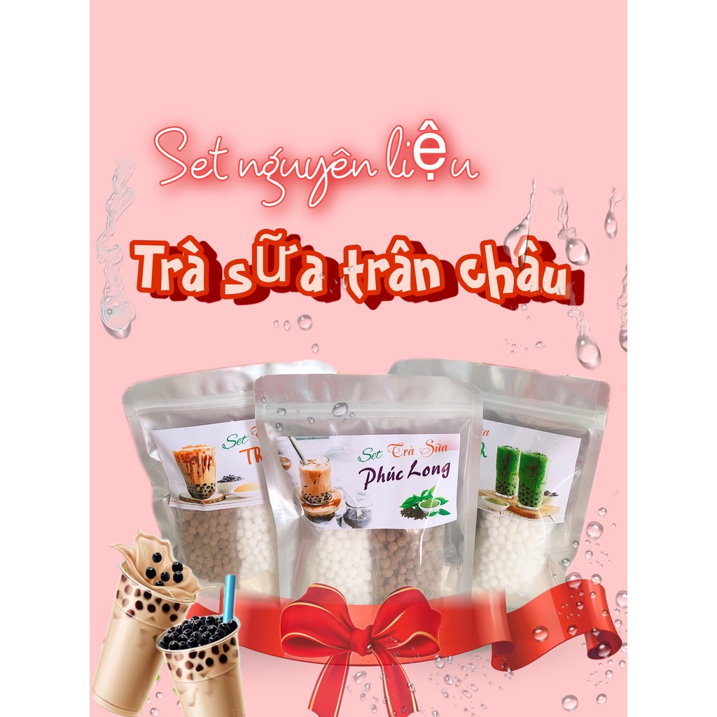 SET NGUYÊN LIỆU PHA TRÀ SỮA PHÚC LONG, THÁI XANH, THÁI ĐỎ 300GR, 500GR (KÈM CÔNG THỨC)- BÁN BUÔN 247