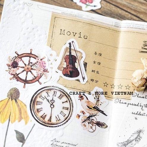 Sticker vintage diecut