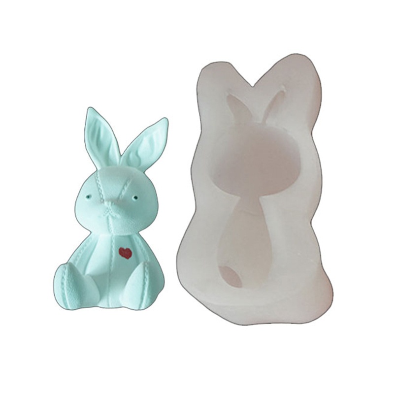 Khuôn làm bánh quy bằng silicon hình thỏ hoạt hình 3D
