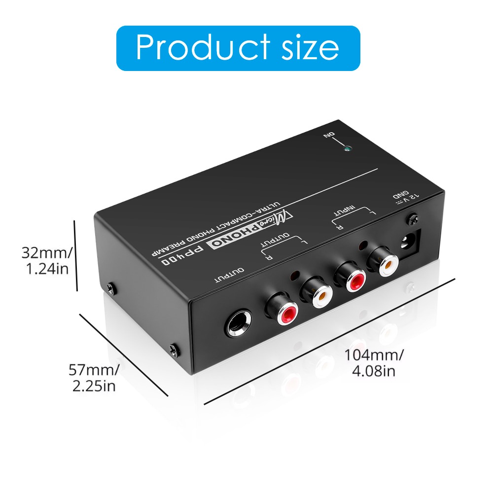 Bộ Khuếch Đại Âm Thanh 4 Kênh PP400 Ultra Compact Kèm Bộ Chuyển Đổi Châu Âu Cho Máy Trộn Và Ghi Âm
