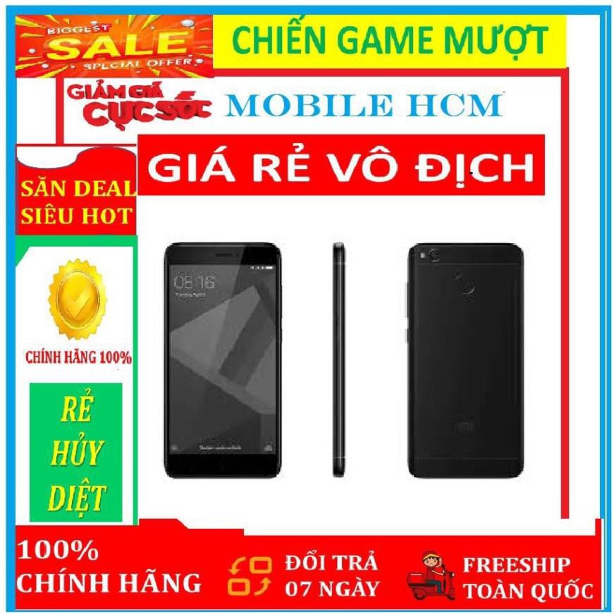 điện thoại Xiaomi Redmi Note 4X mới 2sim Ram 3G/32G, chơi game mượt, có Tiếng Việt sẵn