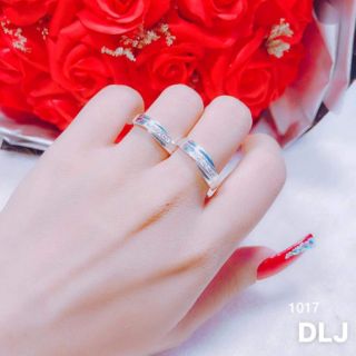 Nhẫn đôi bạc ý cao cấp