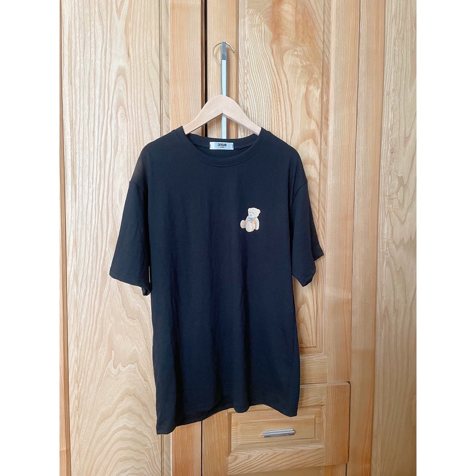 Áo thun nữ cotton 3158 form rộng vừa in hình gấu