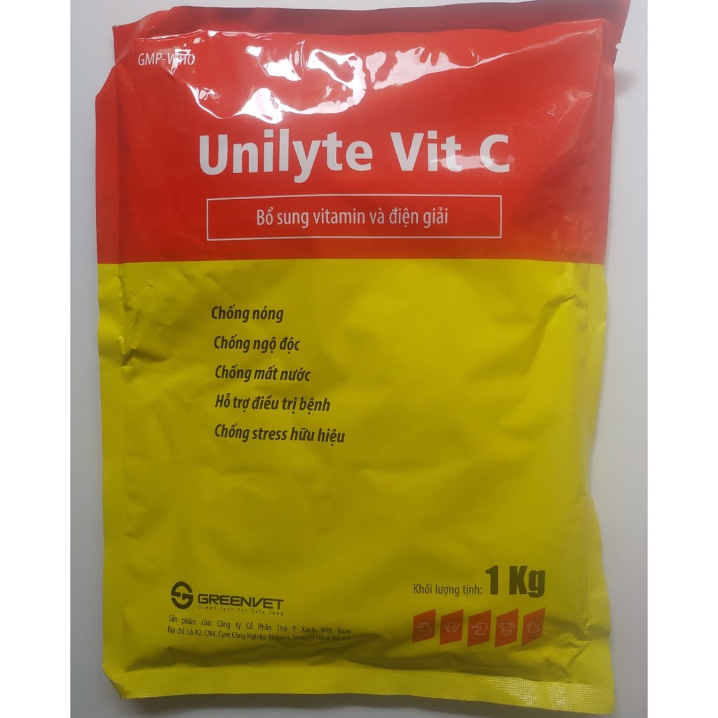 Thuốc thú y bổ sung vitamin và điện giải Unilyte Vit C gói 1kg