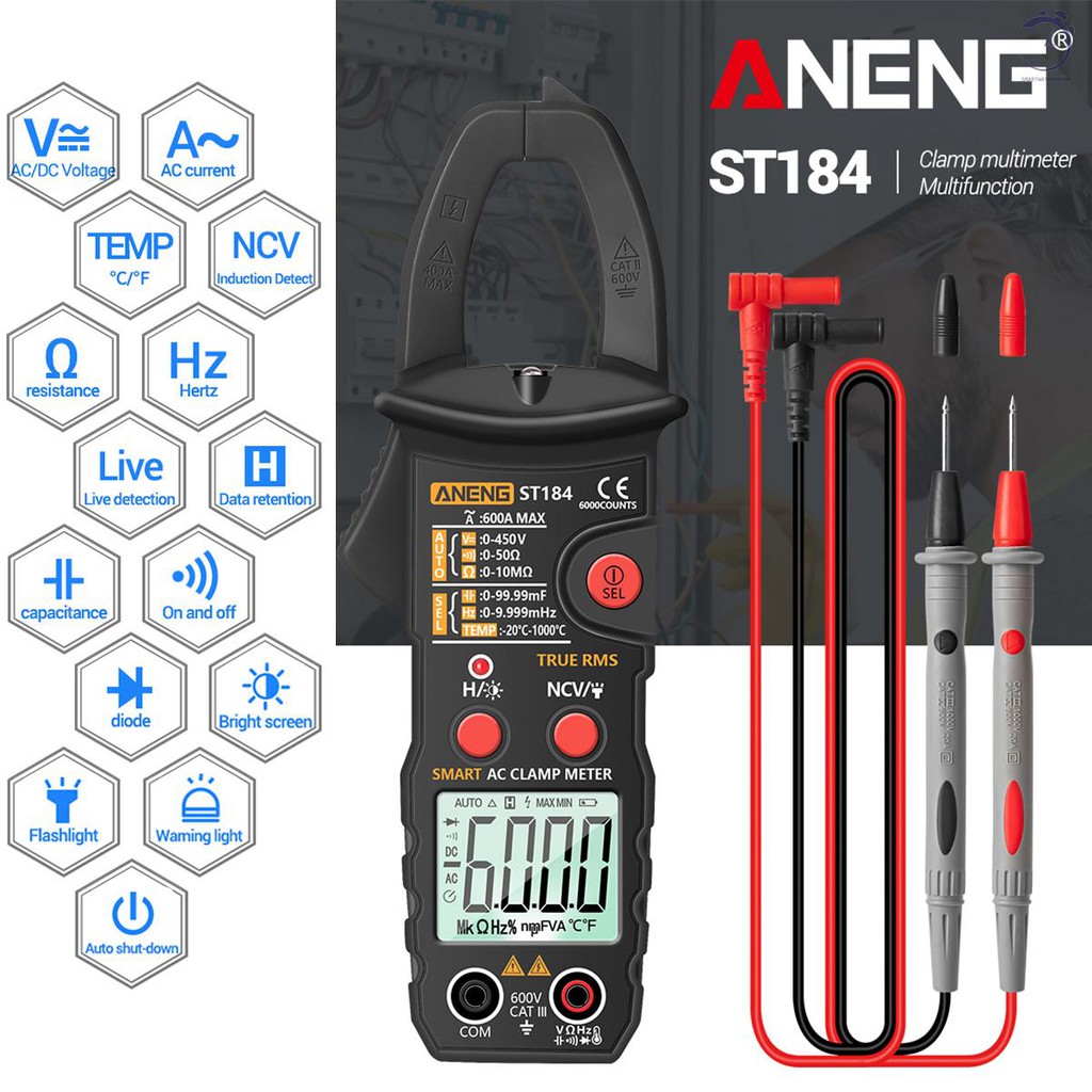 Đồng hồ vạn năng kỹ thuật số Aneng True Rms cao cấp