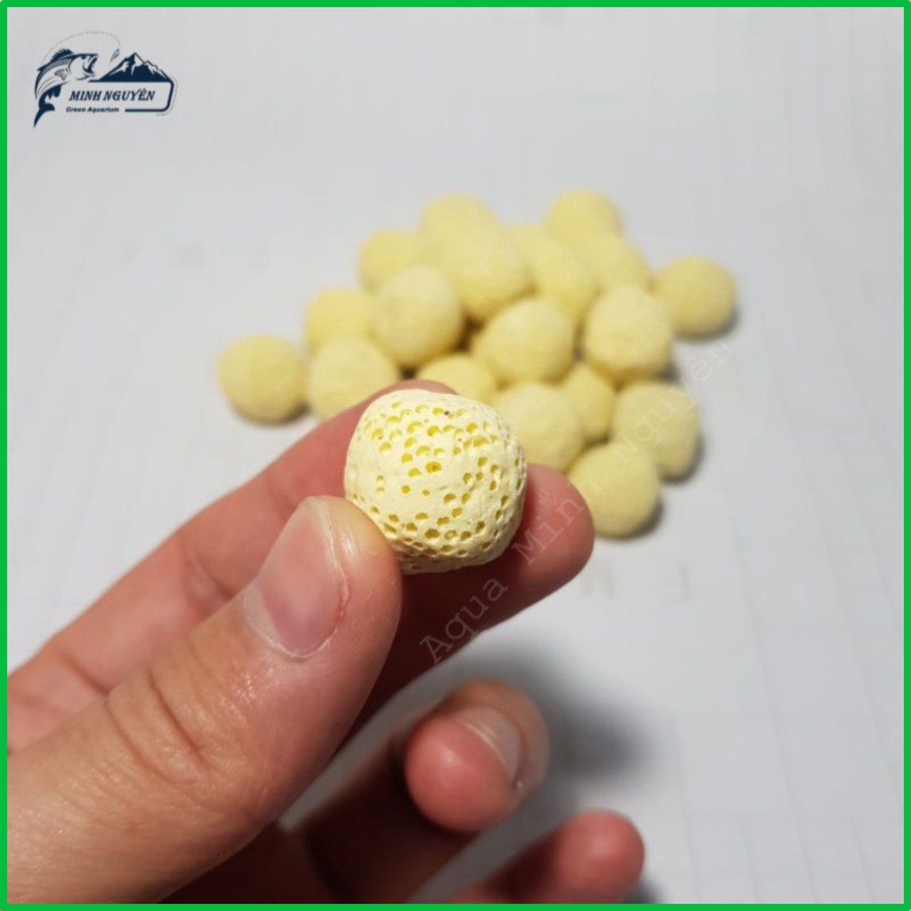 Sứ Lọc Viên Bi Tròn Vàng Vật liệu lọc bể cá cảnh