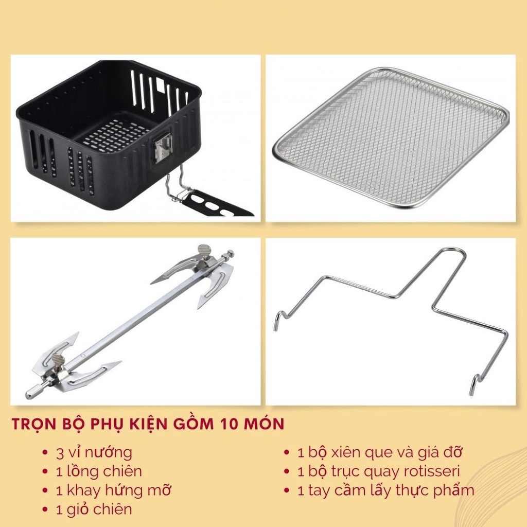 Nồi chiên không dầu Rapido RAF-12D dung tích 12L