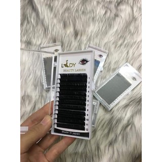 Mi Khay Lady Độ Cong C/CC Volumn Classic Tạo Fan Nối Mi Đủ Các Độ Dày Dài - Lẻ 1 Khay