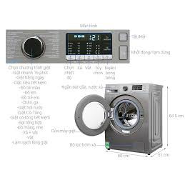 Máy giặt Samsung 8Kg WW80J54E0BX/SV Inverter
