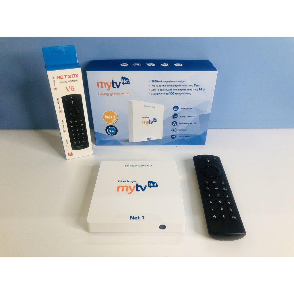 Truyền Hình Android Box MyTV Net 1G Xem Phim Full HD Tặng Kèm Remote Voice Netbox V6