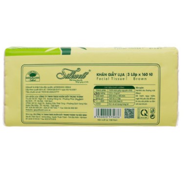 Combo 10 gói giấy ăn gấu trúc khổ Lớn Silkwell 3 lớp than tre chính hãng