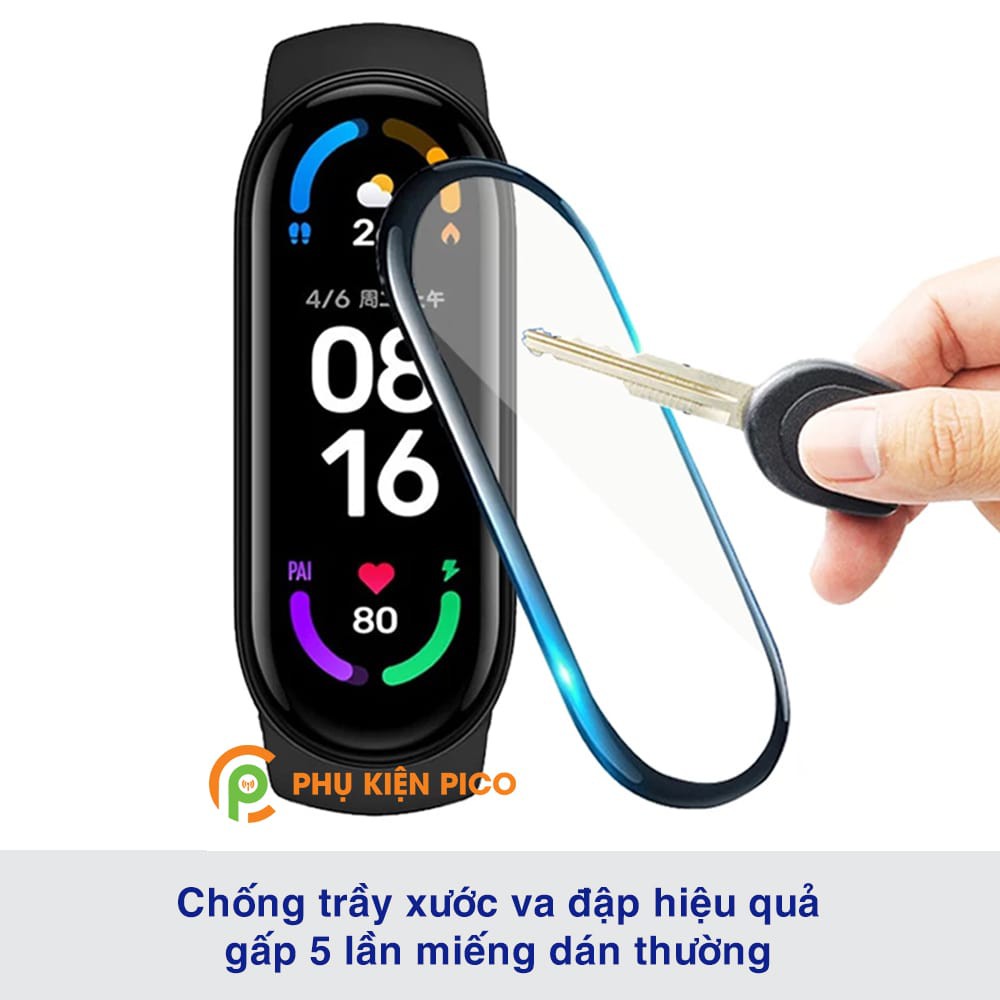 Dán màn hình Mi Band 6 / Mi Band 5 / Mi Band 4 cường lực dẻo full viền Mi Band 6/5/4