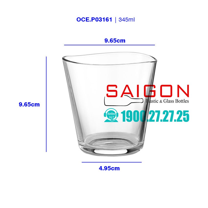 Ly Thủy Tinh Ocean Centique Rock 245ml | P03160 , 345ml | P03161 , Nhập Khẩu Thái Lan | BigBuy360 - bigbuy360.vn