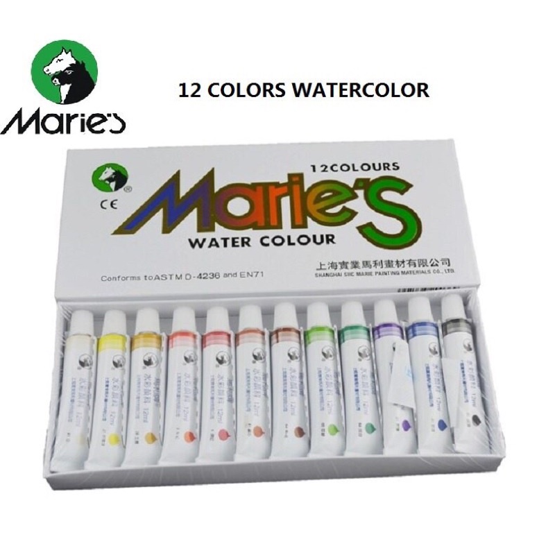 Màu nước Marie 12 màu