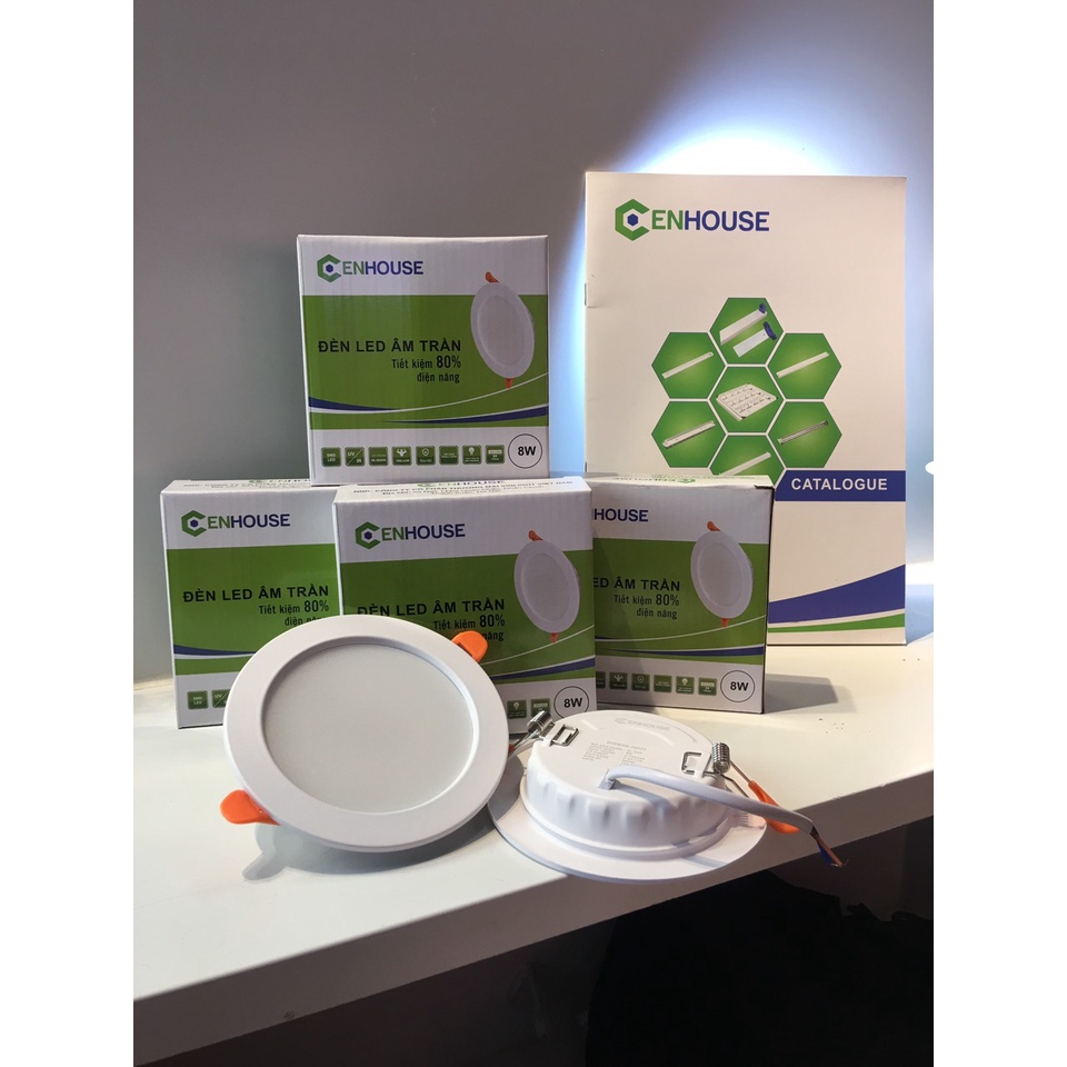 Đèn led downlight Cenhouse 8W 9W 12W 18W ánh sáng trắng bảo hành 24 tháng, đèn âm trần 9W 12W Neo