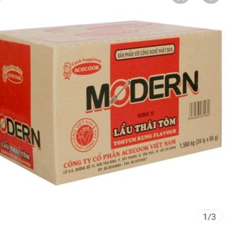 Thùng 24 mì ly MODERN vị Lẩu thái tôm
