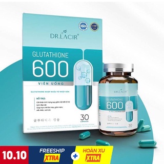 Viên Uống Trắng Da Mờ Nám Giảm Nếp Nhăn GLUTATHIONE 600 ĐR LACIR