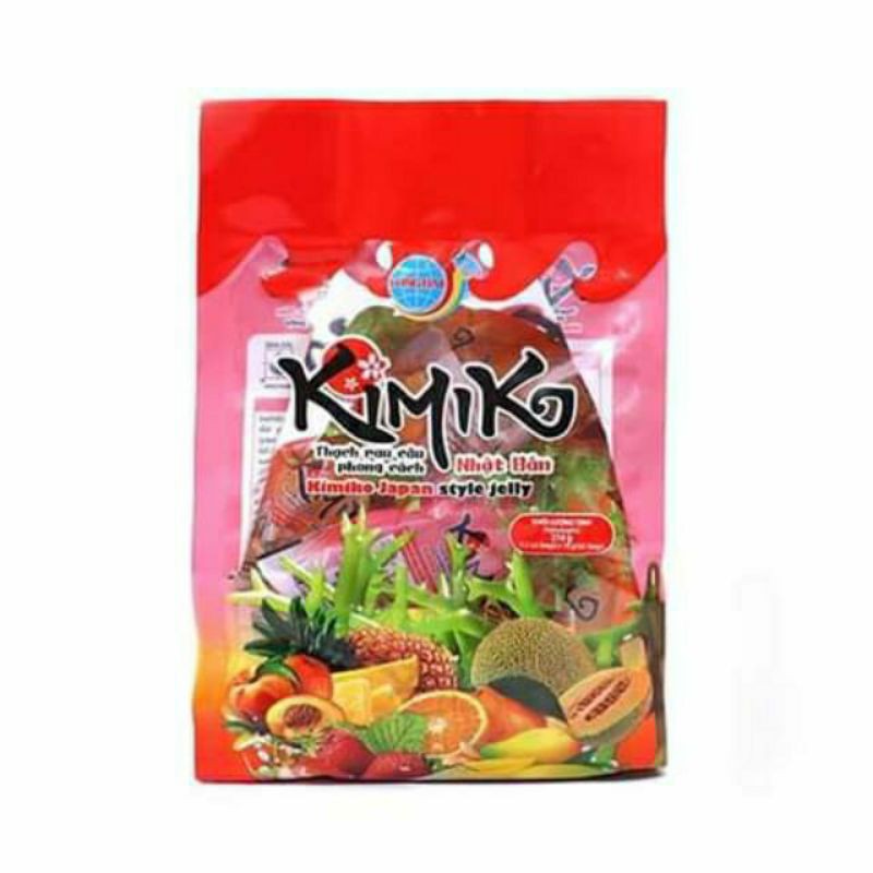 thạch zai kimiko long hải thạch rau câu phong cách nhật bản túi 216g