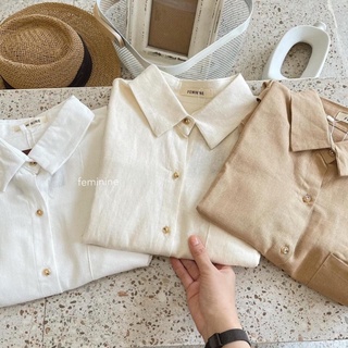 Áo sơ mi cộc tay linen