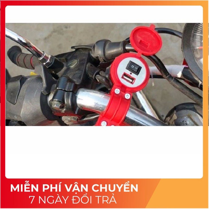 Sạc Điện Thoại Trên Xe Máy 2.1a