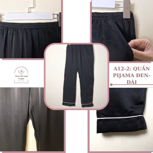 [Qùa tặng dây cột tóc] Đồ ngủ pijama nữ hàn quốc lụa LATIN đẹp,Bộ mặc nhà nữ cao cấp đồ Bộ nữ quần dài POPPY-A14GC