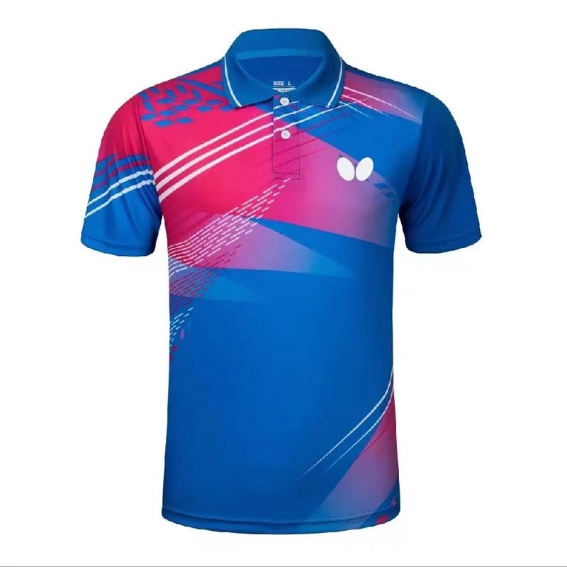 Áo Chơi Bóng Bàn Cổ Bẻ Nhanh Khô Thoáng Khí Thời Trang Cho Nam Và Nữ