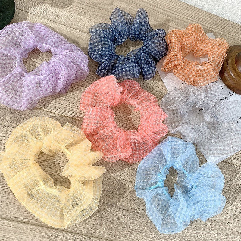 Dây chun buộc tóc vải scrunchies đẹp nhẹ nhàng SC05