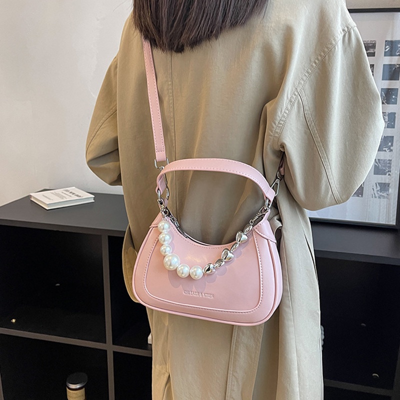 Túi IELGY đeo chéo phối dây xích hình trái tim chất lượng cao thời trang cho nữ