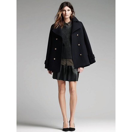 Áo khoác dạ Gap màu xanh Navy sz M Authentic hàng used