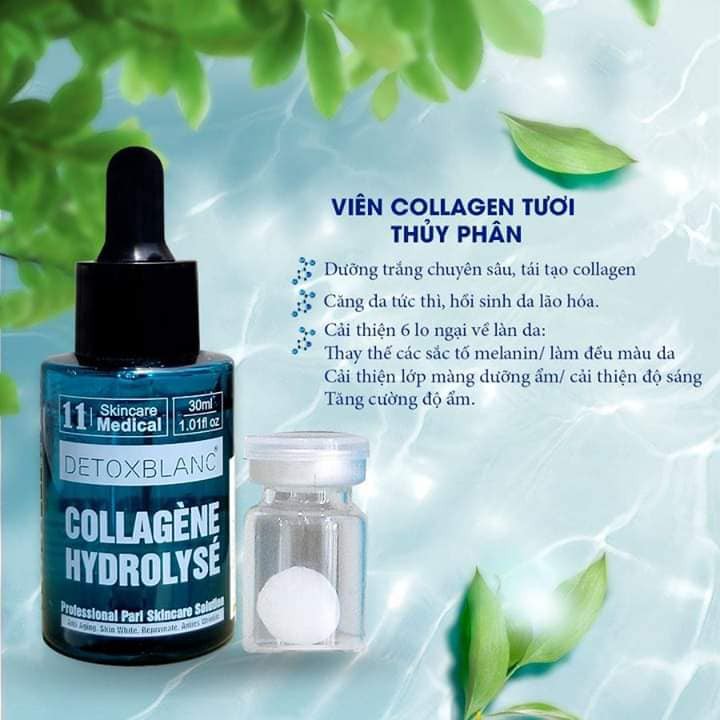 serum collagen detox blanc mẫu mới 2019