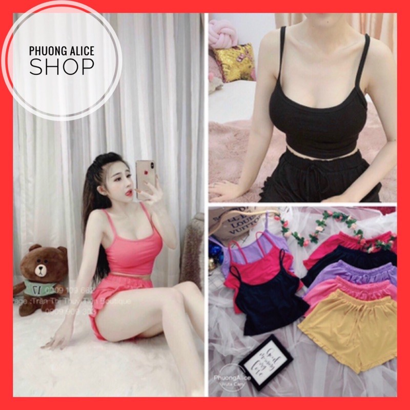 ❤️HOT HOT HOT❤️Đồ Ngủ sexy, đồ bộ đùi thun, đồ bộ hai dây kèm ảnh và video thật | BigBuy360 - bigbuy360.vn