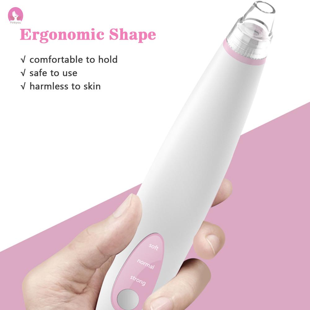 ⭐Portable Blackhead Removal Machine with 3 Different Suction Heads Facial Pore Cleanser Blackhead Acne Removal Suction Extraction Machine Rechargeable Facial Skin Cleaning Tool