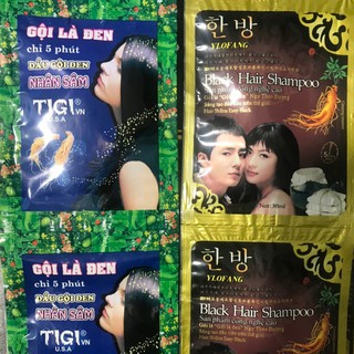 Combo 10 Gói Dầu Gội Đen Tóc