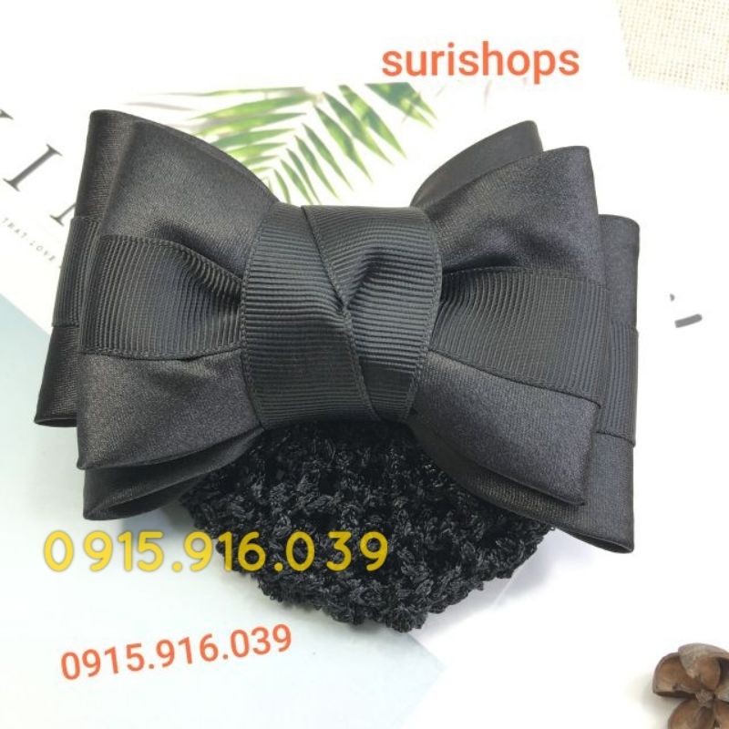 Kẹp tóc lưới nơ 3 tầng, Kẹp Búi Lưới