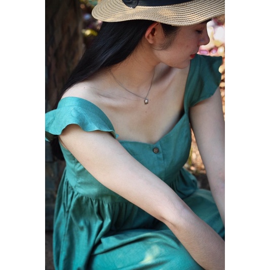 Đầm 2 dây phom babydoll tay cánh tiên - Nhà Của Moon