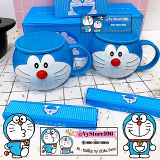 LY SỨ ĐÔREMON CAO CẤP XỊN ĐẸP [HÀNG CÓ SĂN - ẢNH THẬT SHOP CHỤP]