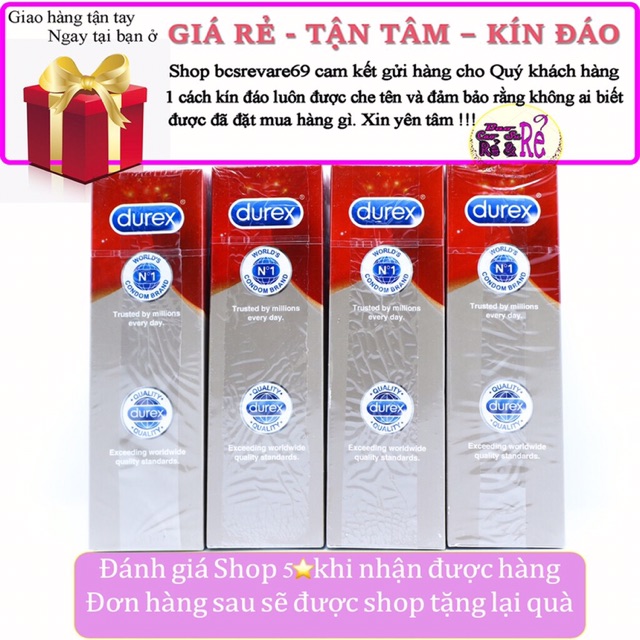 [COMBO] 4 hộp Bao cao su Durex Fetherlite Utima Siêu Mỏng 48 bao