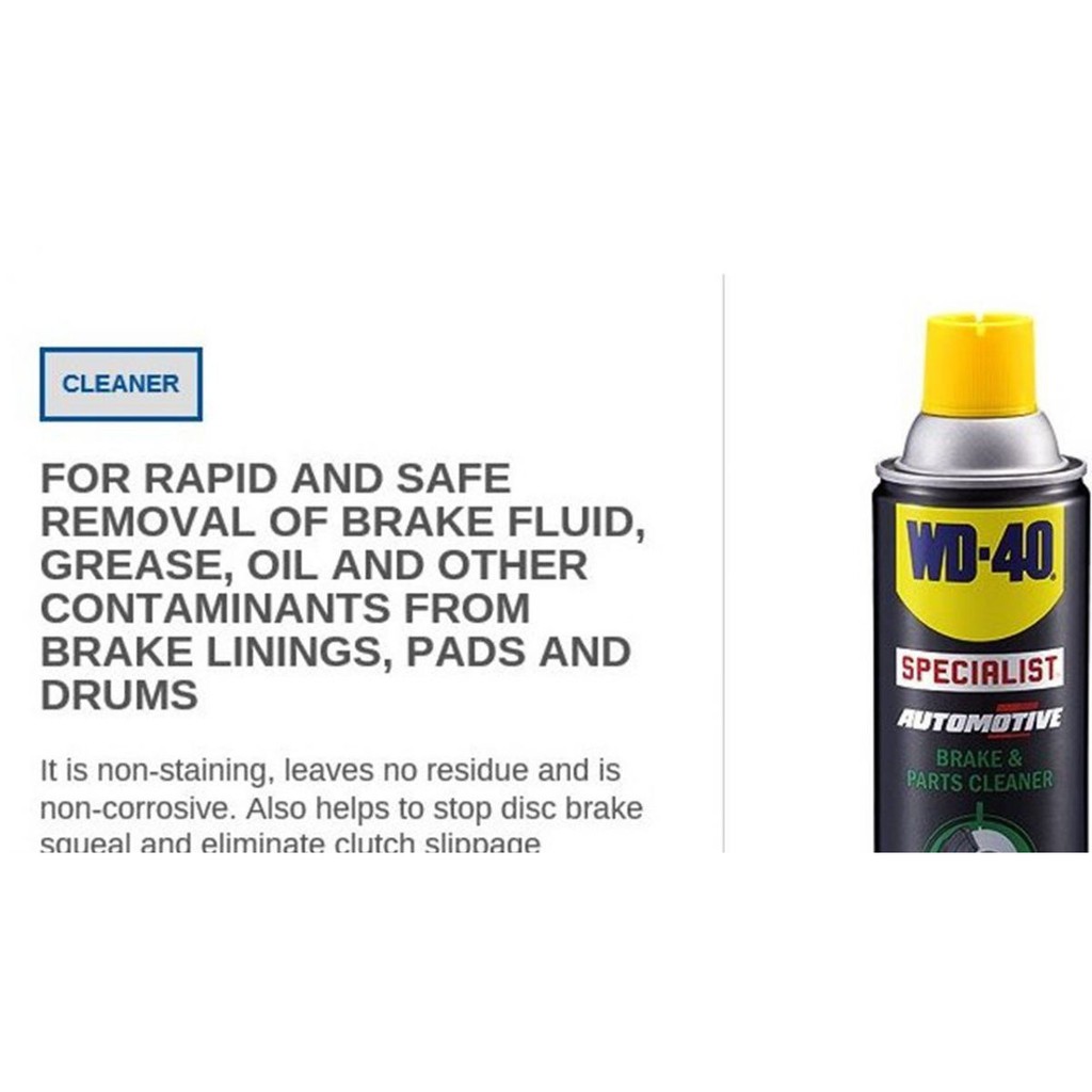 Dung dịch làm sạch cụm thắng phanh xe máy, mô tô WD-40 Brake &amp; Parts Cleaner 450ml