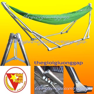 Bộ Võng Xếp Inox 100% Cao Cấp phi 32
