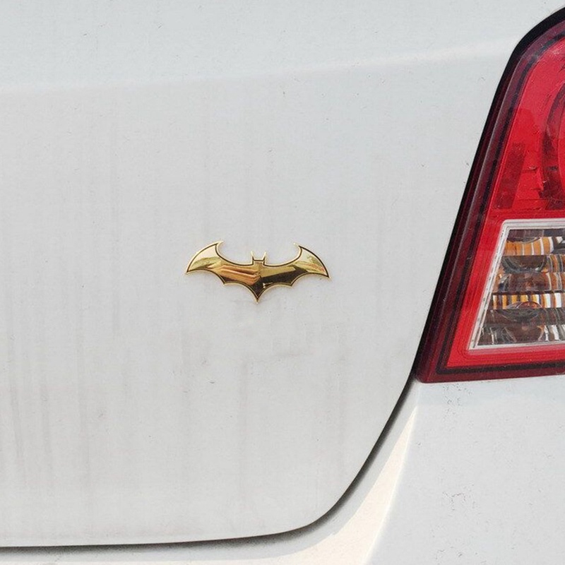 Decal DáN Trang Trí HìNh Batman 3D BằNg Kim LoạI Cho Xe Hơi / Xe MáY
