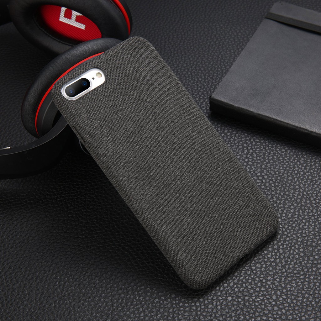 Vintage style solid color soft fabric cover phone case for iPhone 6 6s 7 8 plus X XR XS MAX 11 pro max