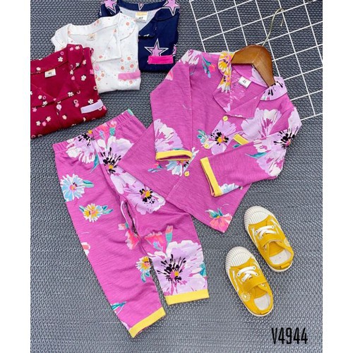 Bộ pijama tay dài bé trai bé gái 11 đến 25kg