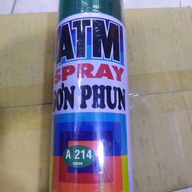Sơn phun A214 ATM màu xanh