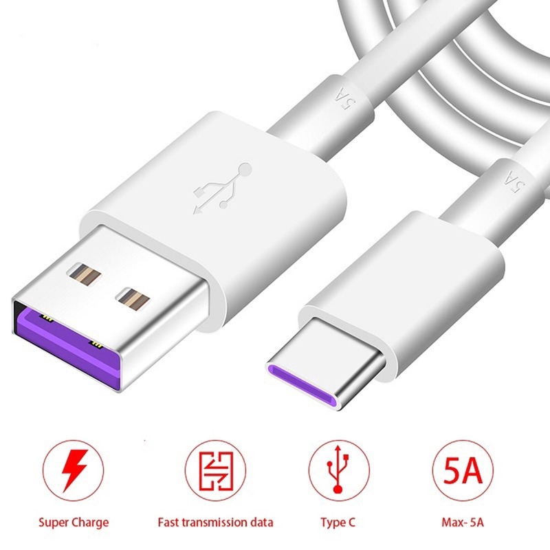 1m USB 3.1 Type-C Quick Charge Cable For Huawei P30 P20 Mate 30 20 Pro