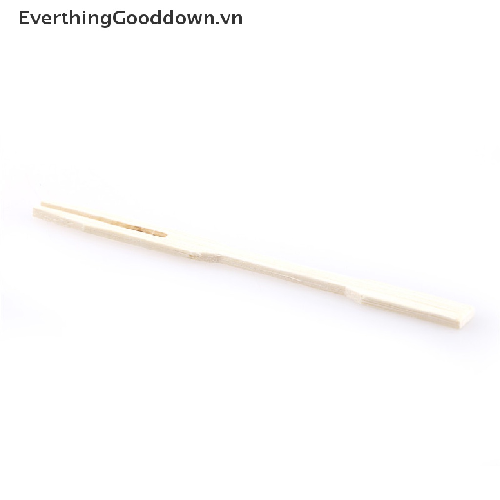 Everthinggooddown Set 80 Nĩa Gỗ Tre Ăn Trái Cây Tráng Miệng Dùng Một Lần Trang Trí Tiệc Tùng