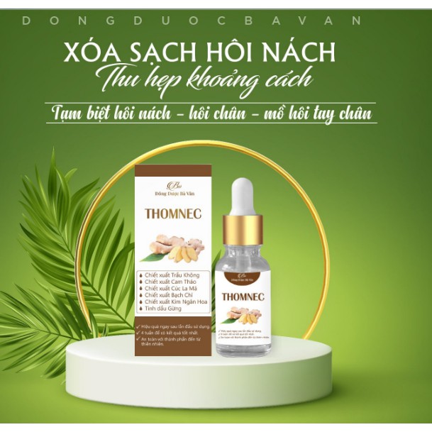 Chính Hãng, Hết Hôi Nách 100% - THOMNEC HIỆU QUẢ NGAY TỪ LẦN DÙNG ĐẦU TIÊN, Sản phẩm của Đông Dược Bà Vân.