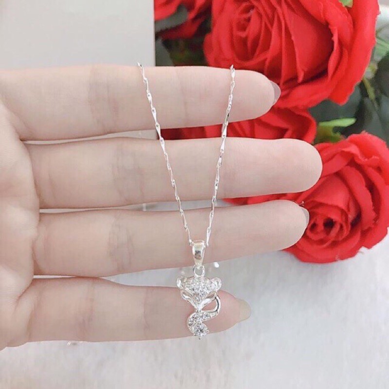 Mặt dây chuyền nữ hồ ly đính đá chuẩn bạc ta - THJ SILVER